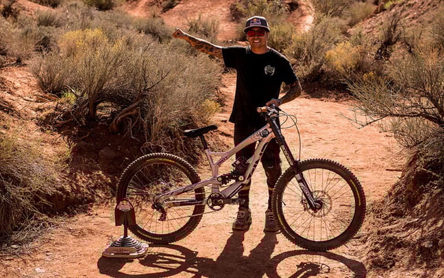 Der spanische "LaContiGuy" holte sich den lang ersehnten Sieg bei der Red Bull Rampage © Christoph Laue