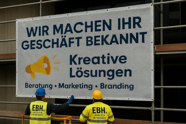 Mesh-Banner in Hamburg, design, druck und montage