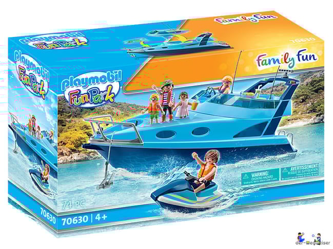 Bei der Bestellung im Onlineshop der-Wegweiser erhalten Sie das Playmobil Paket 7060 "Yacht".