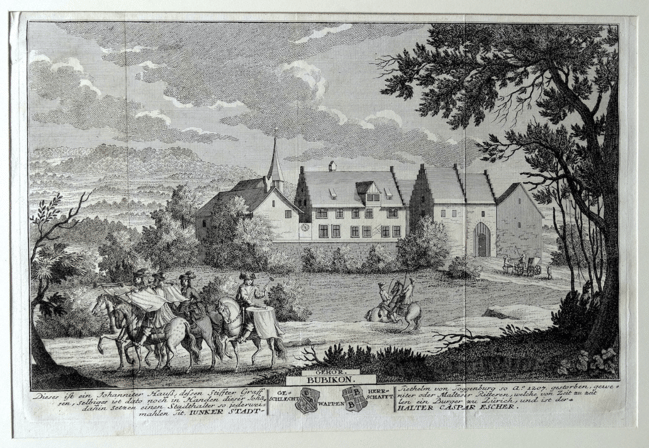 Der Bubikon-Award 2024: Original-Kupferstich von David Herrliberger, um 1765. (Bild: buebikernews)