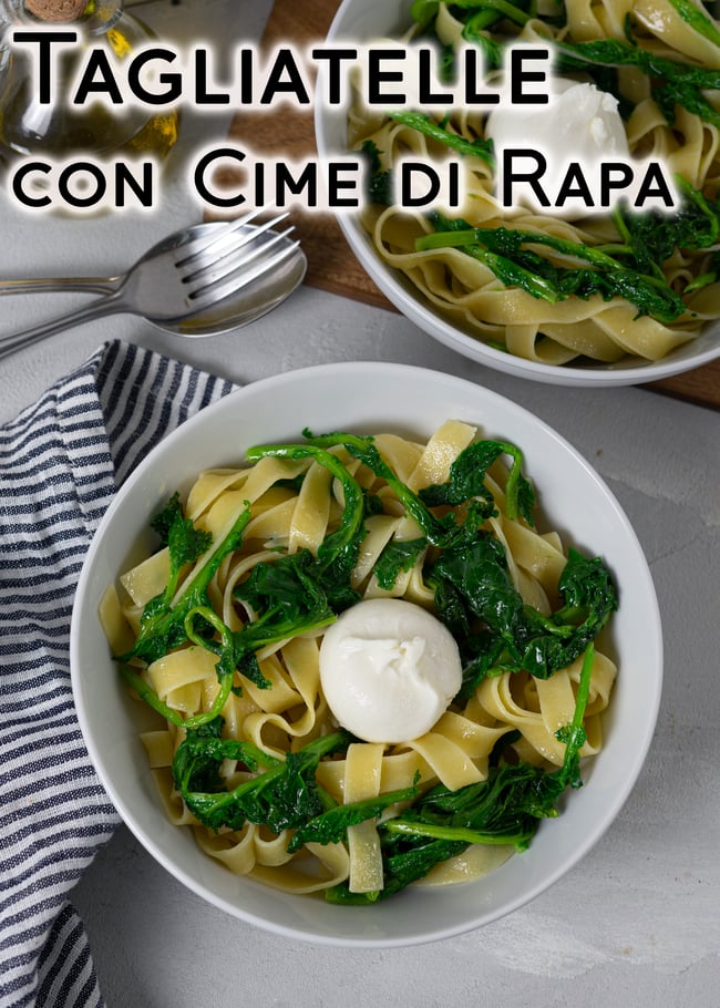 Tagliatelle mit Cime di Rapa un Burrata, Pasta, Pastasaucen, Vegetarische Rezepte, Vegetarisch, einfache rezepte, schnelle rezepte, frühlingsrezepte, kochen für die familie, mittagessen, abendessen,
