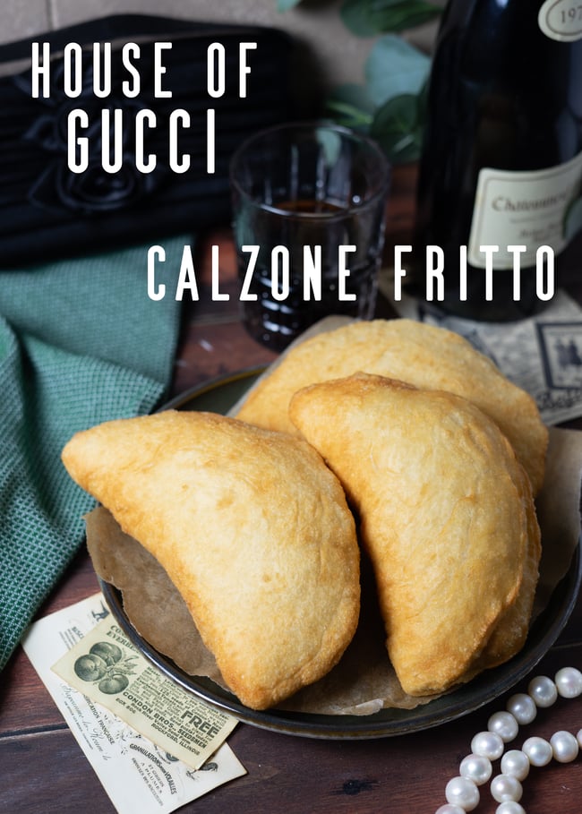 Calzone Fritto aus dem Film House of Gucci, Filmrezepte, Filmrezept, Rezepte aus Filme, Recipes from movies, food from movies, essen aus filme, italienische küche, pizza, pizza fritta, frittierte pizza, fingerfood, ricotta
