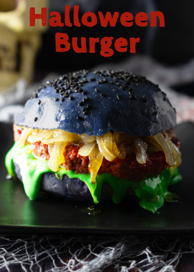 Halloween Burger, Halloween party, Fleisch, Hamburger, Mittagessen, Abendessen, Fleisch, Grill, Einfache Rezepte, Mottoparty