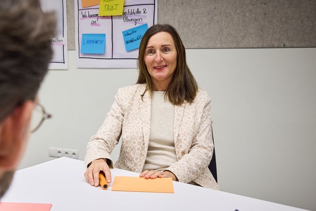 Renate Pilz im Coaching, Interaktion