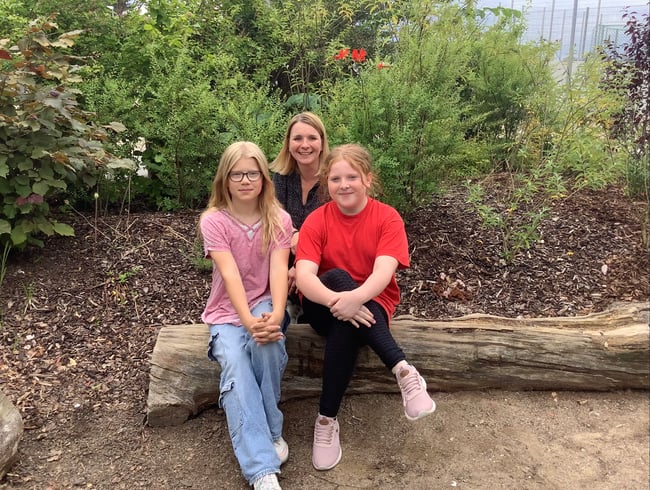 Eva, Meike und Frau Rahn