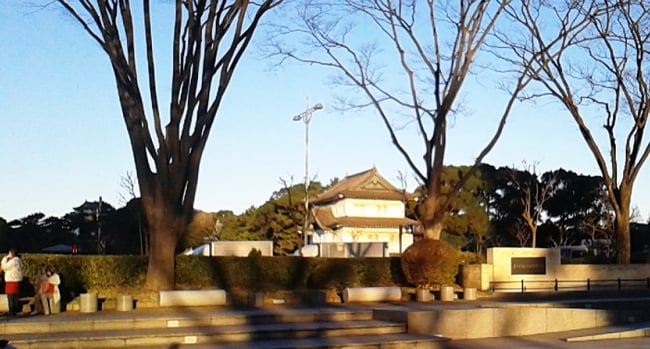 皇居内は撮影禁止でしたので外からの皇居（皇居、桔梗門あたり）