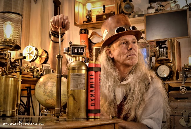 steampunk dan aetherman artwork the bomb "wild wild west"