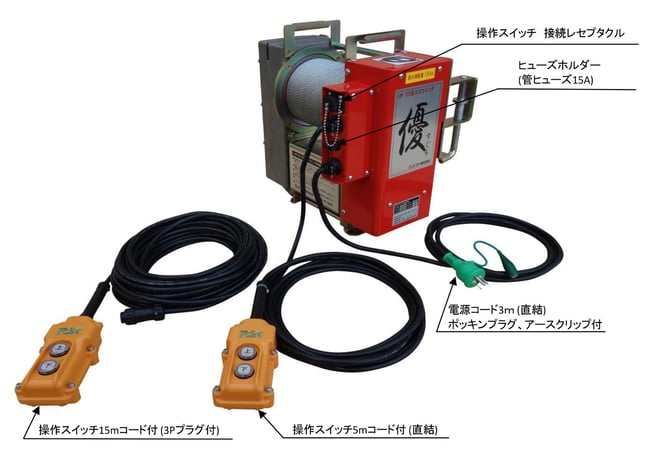 UP727　優ウインチ 構成