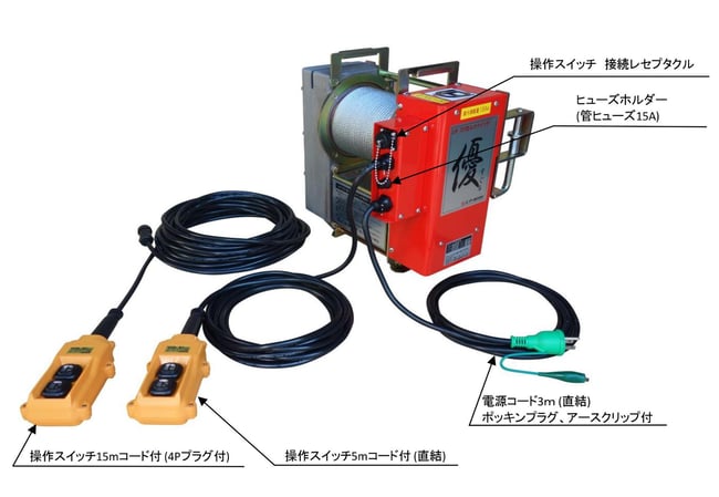 UP727-2　優ウインチ（2スピード） 構成