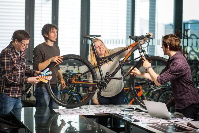 Ergebnis der Teamarbeit: das Scarp als Modellrahmen und ausgewachsener Verkaufsschlager.