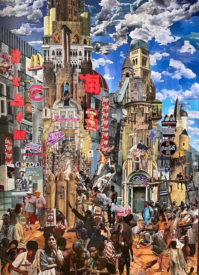 Fortress Europe  2025 100 × 140 cm   