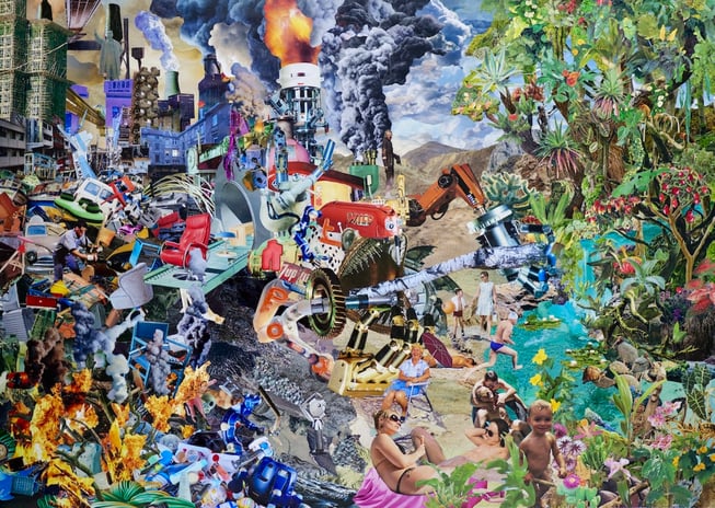 Five to twelve    2023 140 × 100 cm   