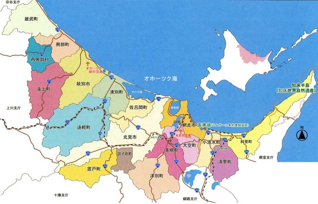 マップ画面をクリックすると各地の観光情報サイトへジャンプ！