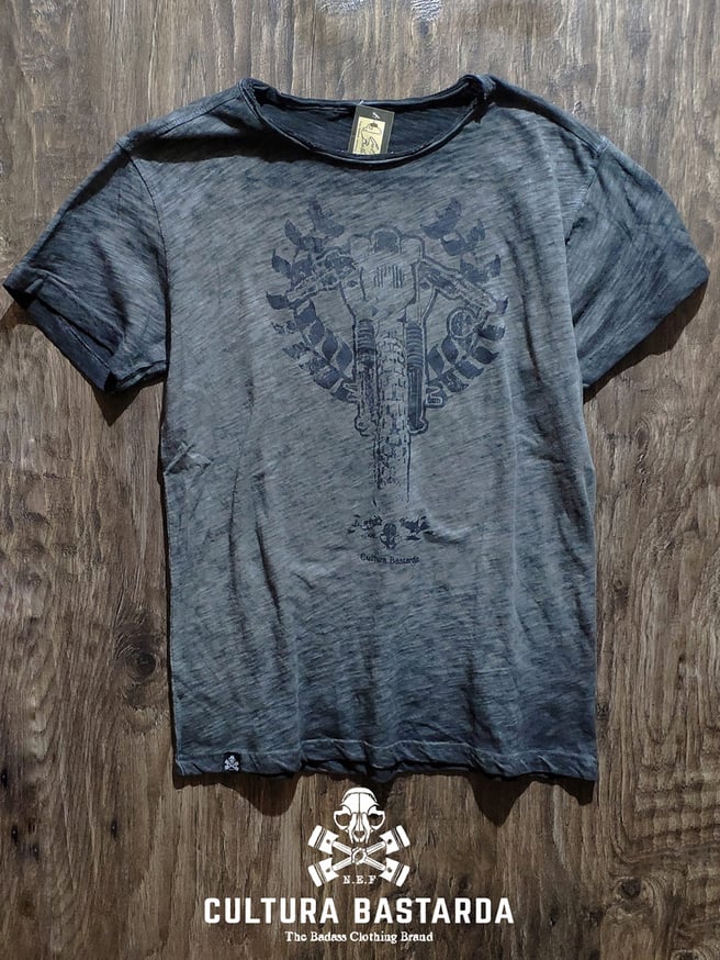 scrambler, triumph, camiseta, gris, premium, algodon, cafe racer, motos, hot rod, t-shirt, grey, cotton, scrambler, old school, tee, cultura bastarda