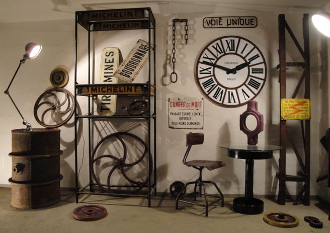 Ici quelques idées d'objets de style industriel