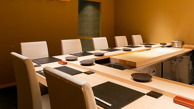 桧一枚板カウンター