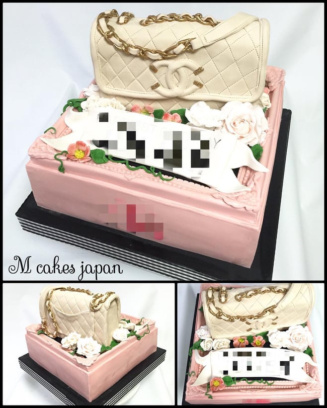 #額縁ケーキ #バックケーキ #2016 #マトラッセ #春夏コレクション #誕生日ケーキ #豪華 #fashion #cake #birthday #chanel #chanelcake #chanelbag #fondant #fondantcake