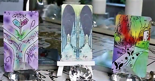 Lenormandkarte die Wege verschiedene Lenormanddecks