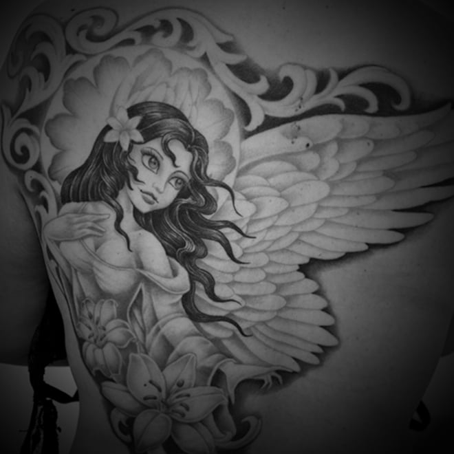 天使タトゥー