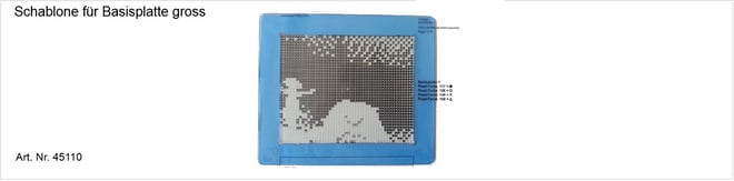 Hilfsschablone für Pixel hobby