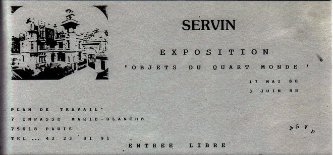 Carte d'invitation expo Plan de Travail