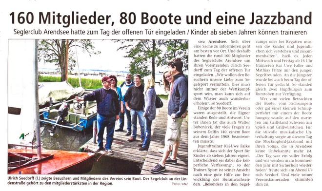 160 Mitglieder, 80 Boote und eine Jazzband