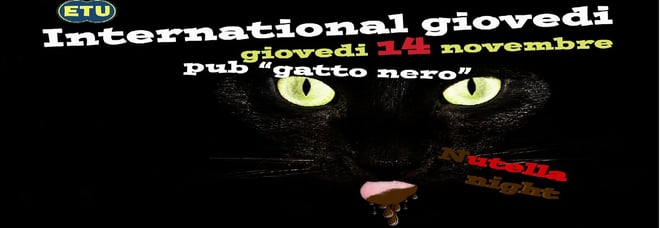 Giovedi' erasmus Gatto nero - Nutella party