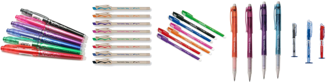 Le penne cancellabili, usate dai più piccoli, vengono scelte con oculatezza e rigore!