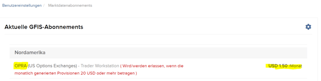 freaky finance, Optionshandel, OPRA, Marktdaten-Abo, Livedaten