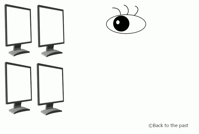 スクリーン刺激実験