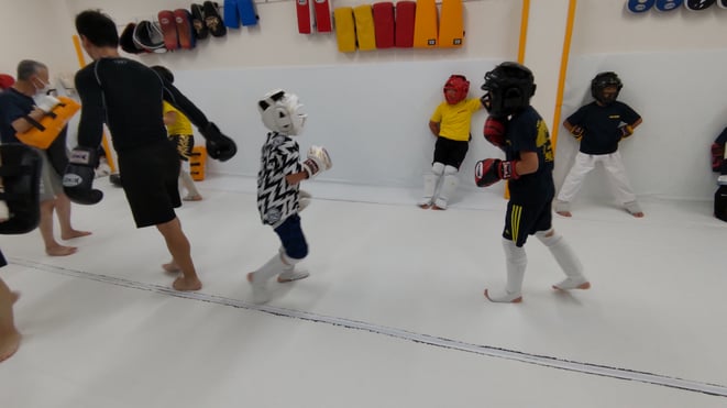 奈良県大和高田市のキックボクシングteamYAMATO大和高田本部では、実戦練習をしています。