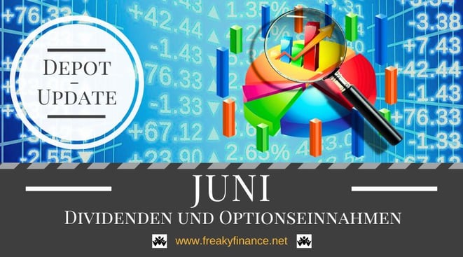 freaky finance, Dividenden und Optionseinnahmen, Optionsprämien und Depotbewegungen, Tortendiagram, Lupe