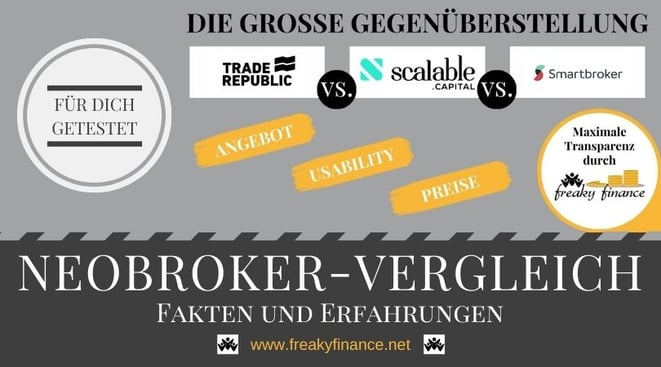 freaky finance, Neobroker-Vergleich, Smartbroker, Trade Republic, Scalable Capital Broker, FAQ Neobroker, Brokerwahl, Fragen