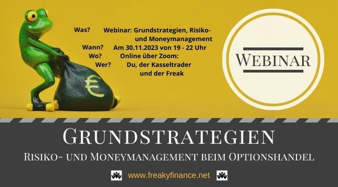 freaky finance, Optionshandel 2022, Online Seminar, Webinar, Aktien, ETFs, Börse, Short Puts, Aufbau der Watchliste