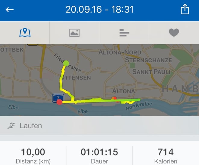 laufen, 10km, Elbe, Elbblick, runtastic, Hamburg