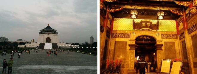 freaky travel, Reisen, TOP 5, Asien, Taiwan, Insel, Toptipps, Teipei, Tempel, Mönch, Lichter, Platz, Nacht