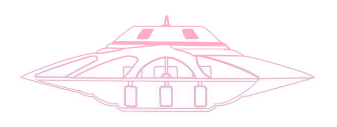 ラザー氏が見たUFOの断面図/BTTPがムーに掲載された図を参考に書き起こし