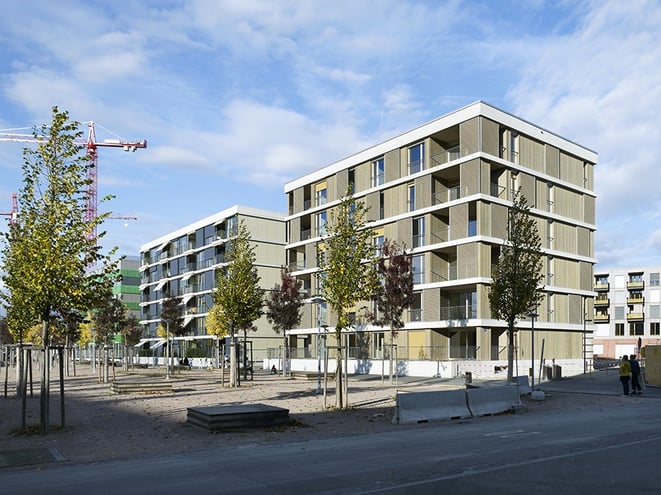 Neubau de Genossenschaft Erlenflex von Bart Buchhofer Architekten, Biel