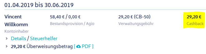 freaky finance, Rentablo, Cashback