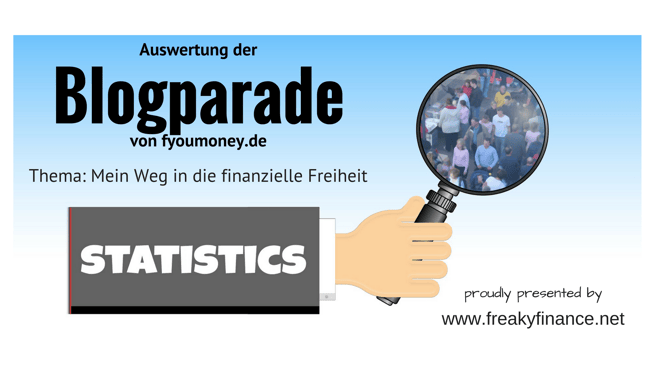 freaky finance,  Blogparade, Statistik, Auswertung, fyoumoney.de, Zahlen, Daten , Fakten