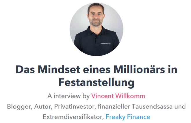 freaky finance, Geldhelden Online Kongress, Interview, Das Mindset eines Millionärs in Festanstellung