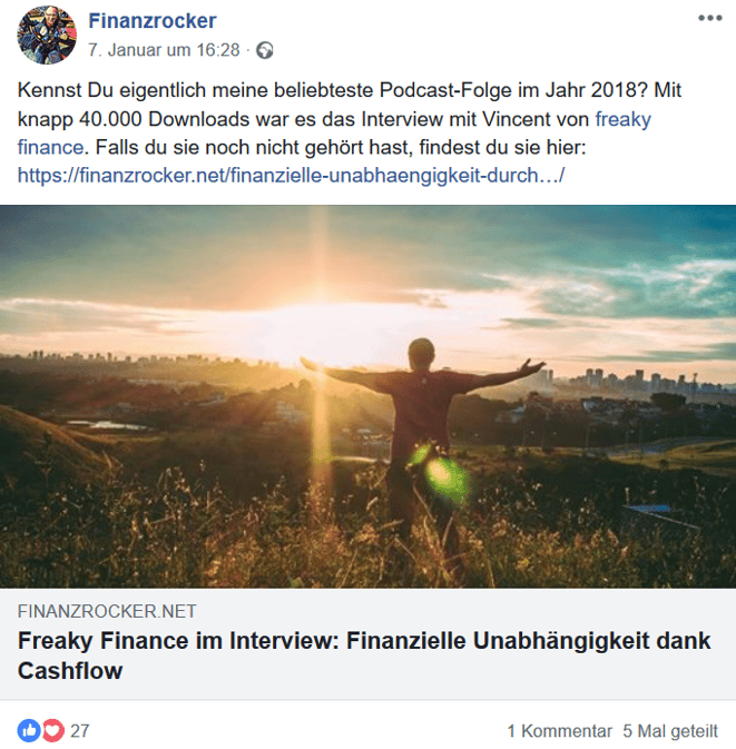 freaky finance, Finanzrocker-Podcast, Interview, Mann im Sonnenuntergang vor einer Skyline
