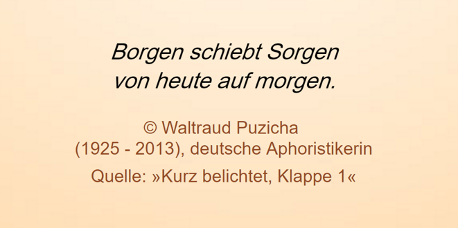 freaky finance, Screenshot, Zitat, Waltraud Puzicha, borgen