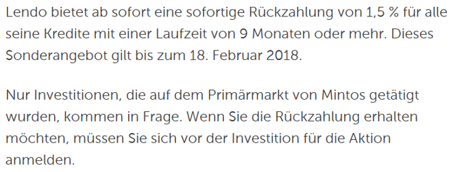 Screenshot von der Mintos Seite