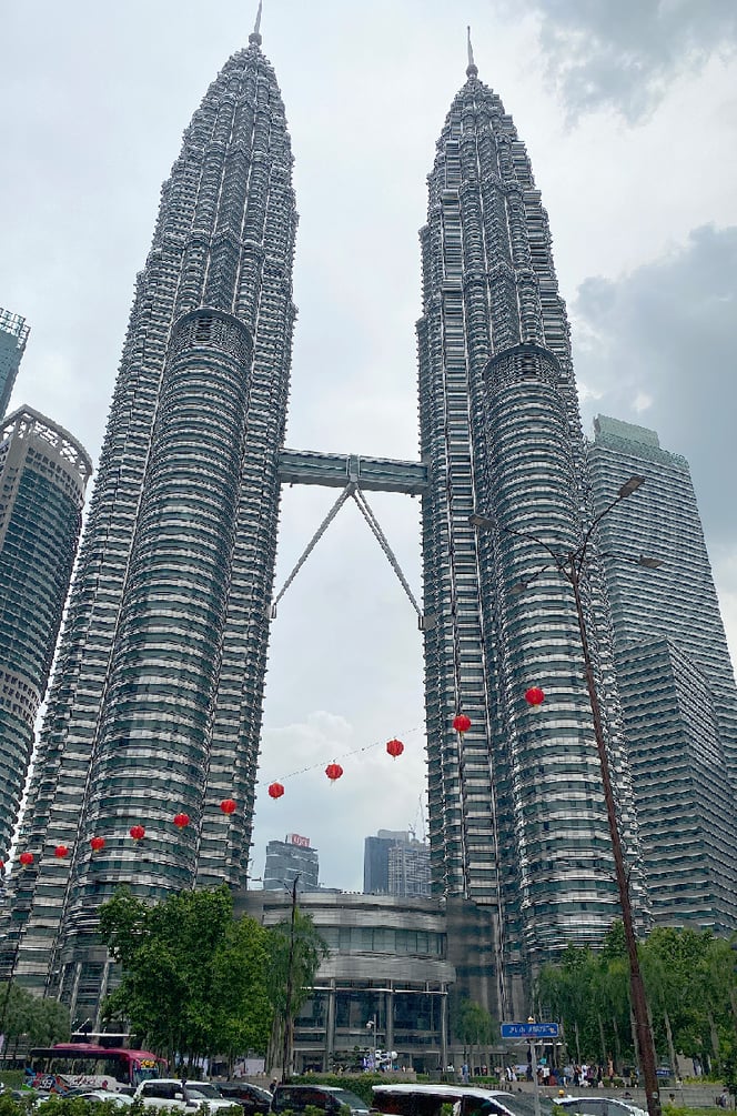 Die Petronastürme, einige Jahre höchste Gebäude der Welt.