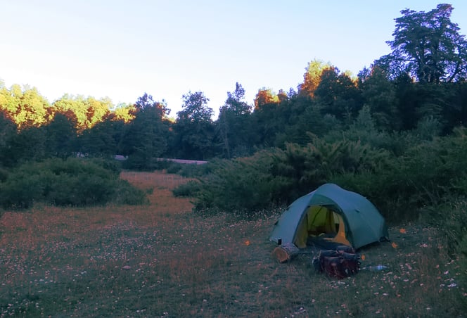 Zelten im Lanin Nationalpark.