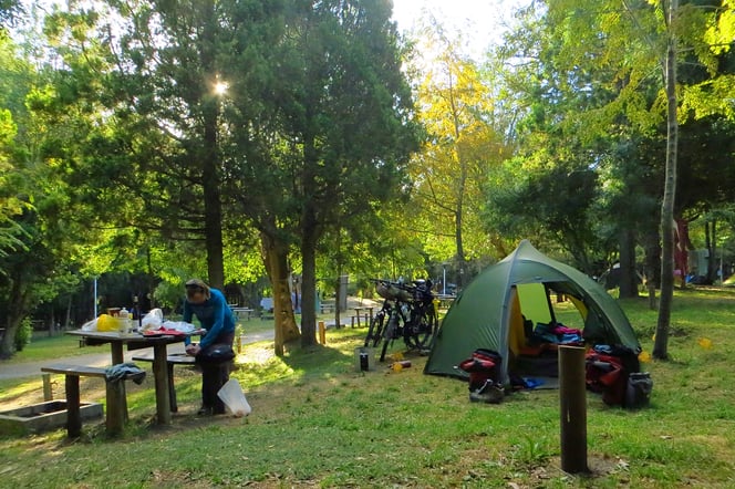 Zelten in Villa la Angostura.