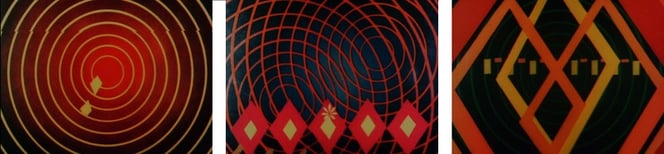 Oskar Fischinger:"ALLEGRETTO" 1936-43 Standbilder aus dem Animationsfilm