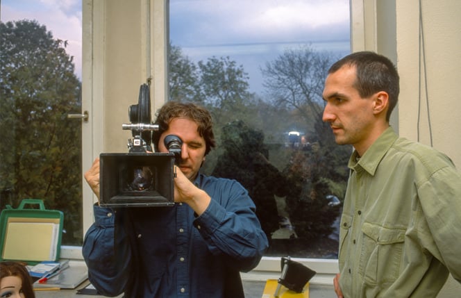 16mm-Kurs im Schloss Borbeck mit Peter C. Slansky, 1992