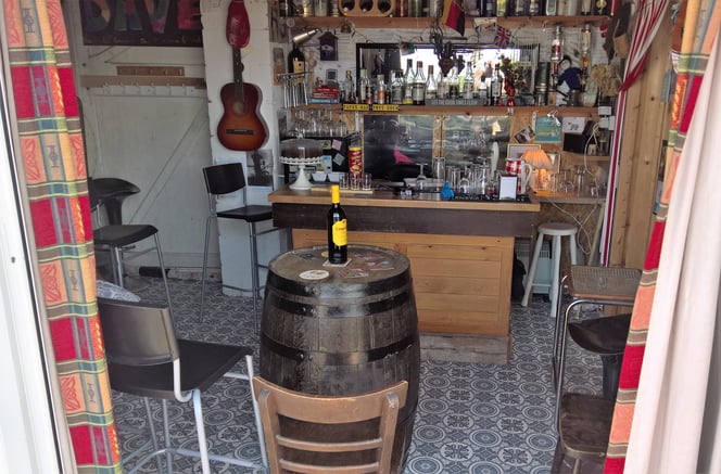 Our little piece of Spain - "Papas Bar" is on site and 'open' to guests at least once a week if possible.